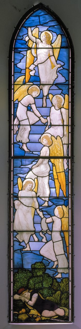 Wolsingham, St Mary e St Stephen, James Powell e filhos, Henry Holiday, Jacobs Ladder, 1881 de Henry Holiday