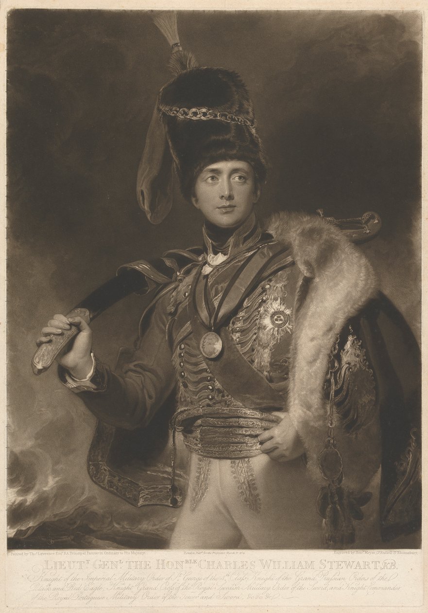 Honorável Charles William Steward Vane, 3º Marquês de Londonderry de Henry Hoppner Meyer