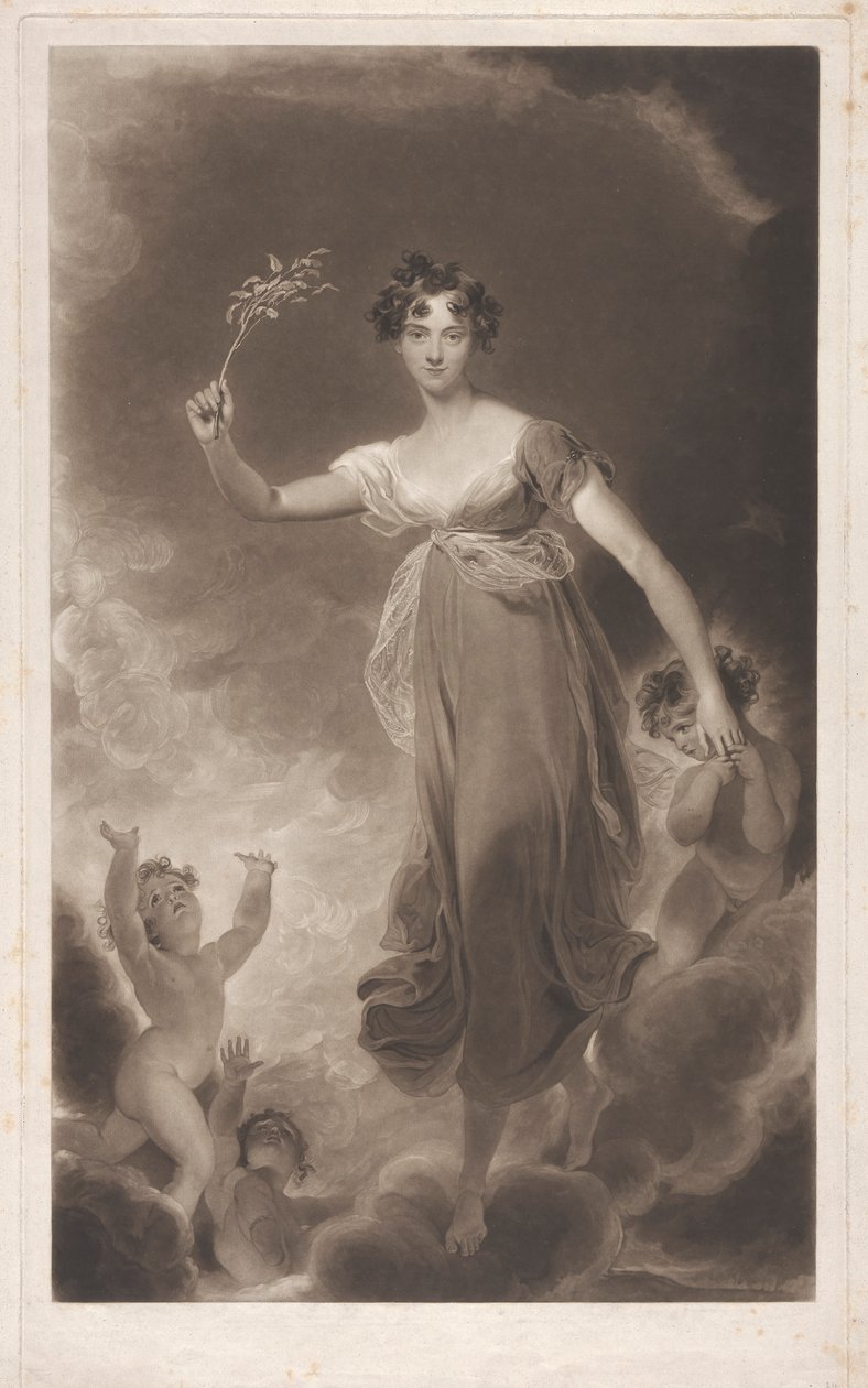 Lady Leicester como Esperança de Henry Hoppner Meyer
