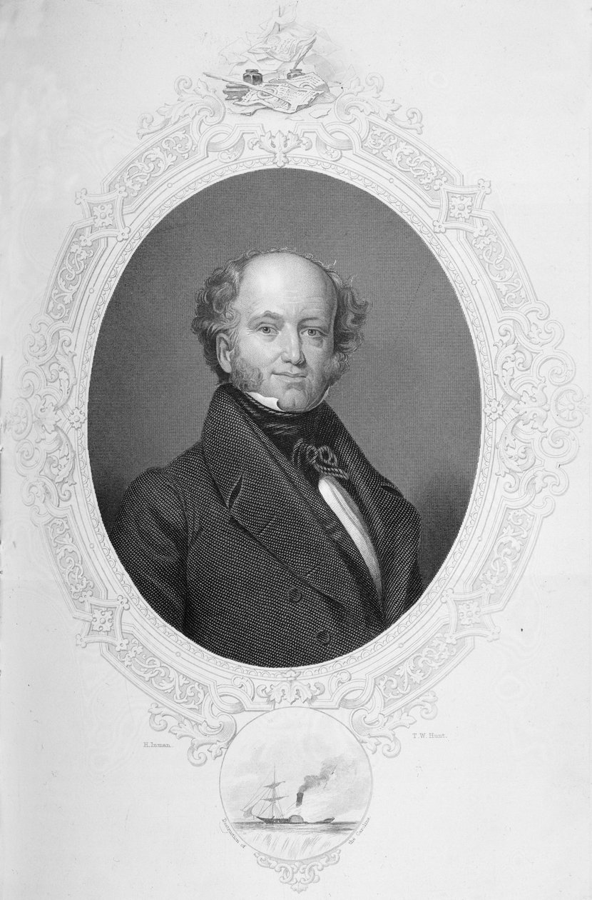 Martin van Buren, de "A História dos Estados Unidos" vol. II, de Charles Mackay, gravado por TW Hunt de Henry Inman