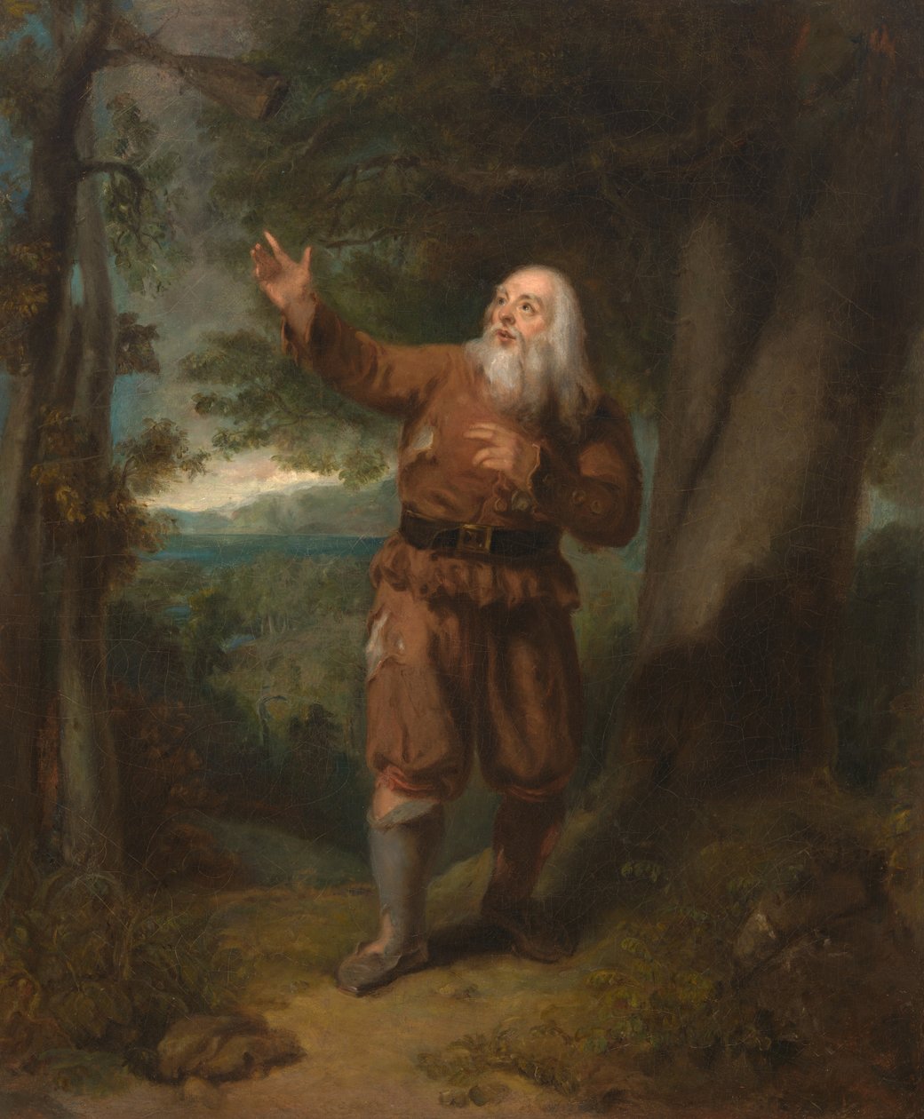 O Sr. Hackett, no papel de Rip Van Winkle de Henry Inman