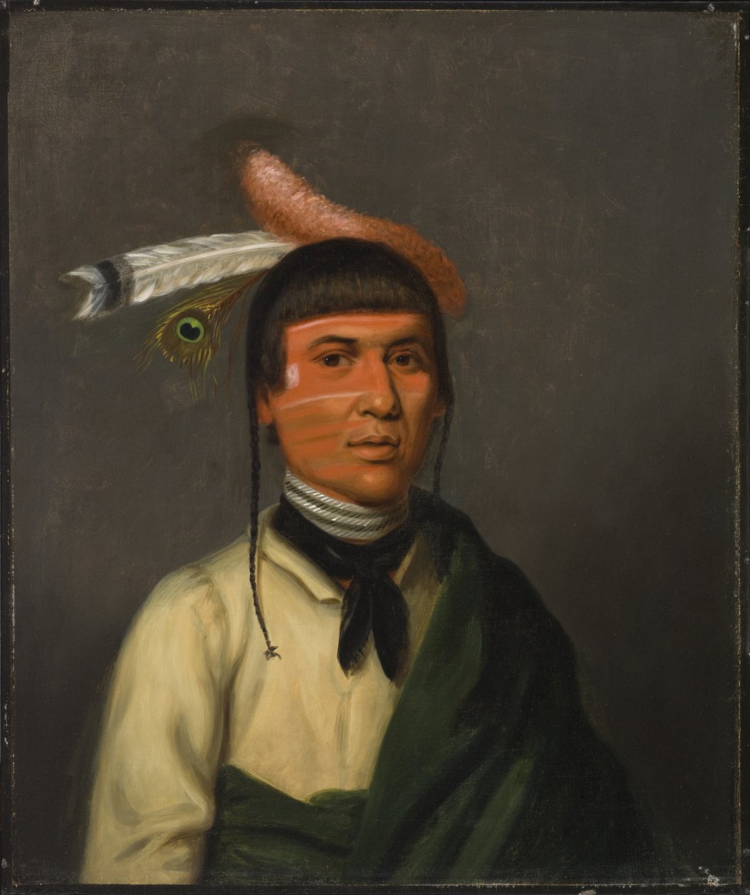 No-Tin (Vento), um líder ojíbua de Henry Inman