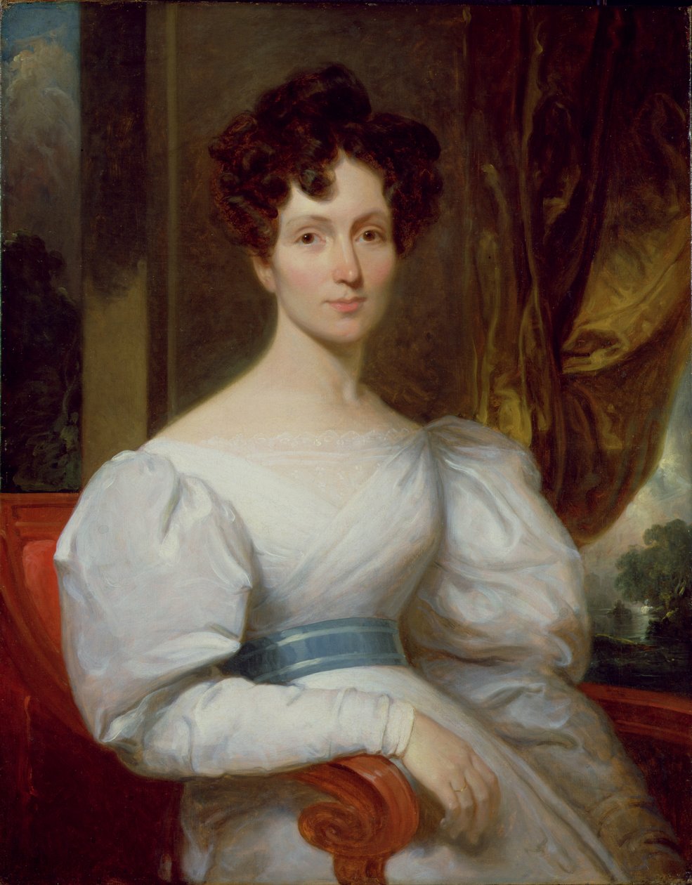 Retrato de Fanny Kemble Butler (1809-93) (óleo sobre tela) de Henry Inman