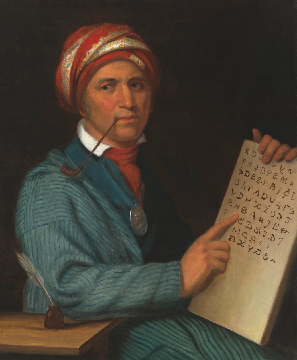 Sequoyah, c. 1830. de Henry Inman