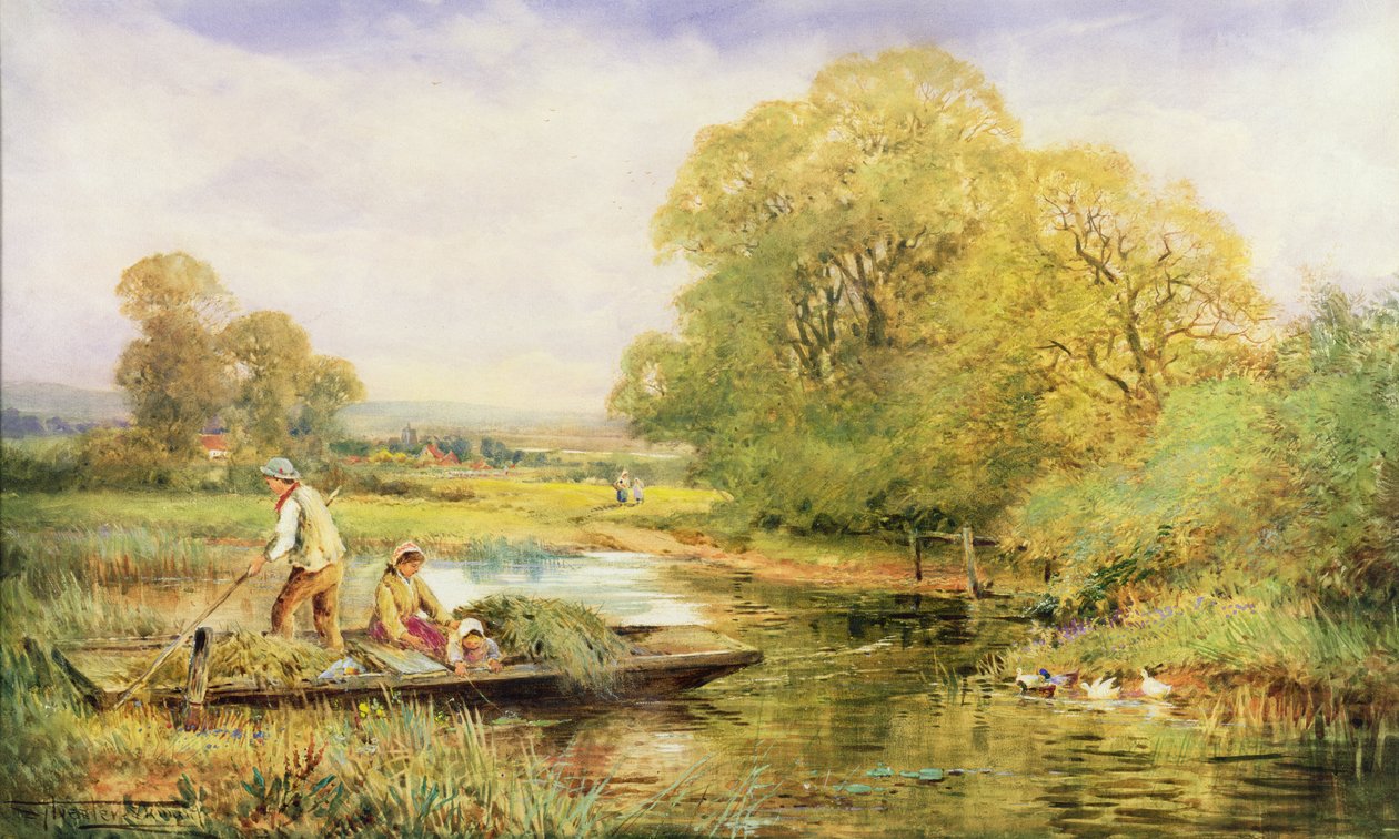 Balsa no Avon (aquarela) de Henry John Sylvester Stannard