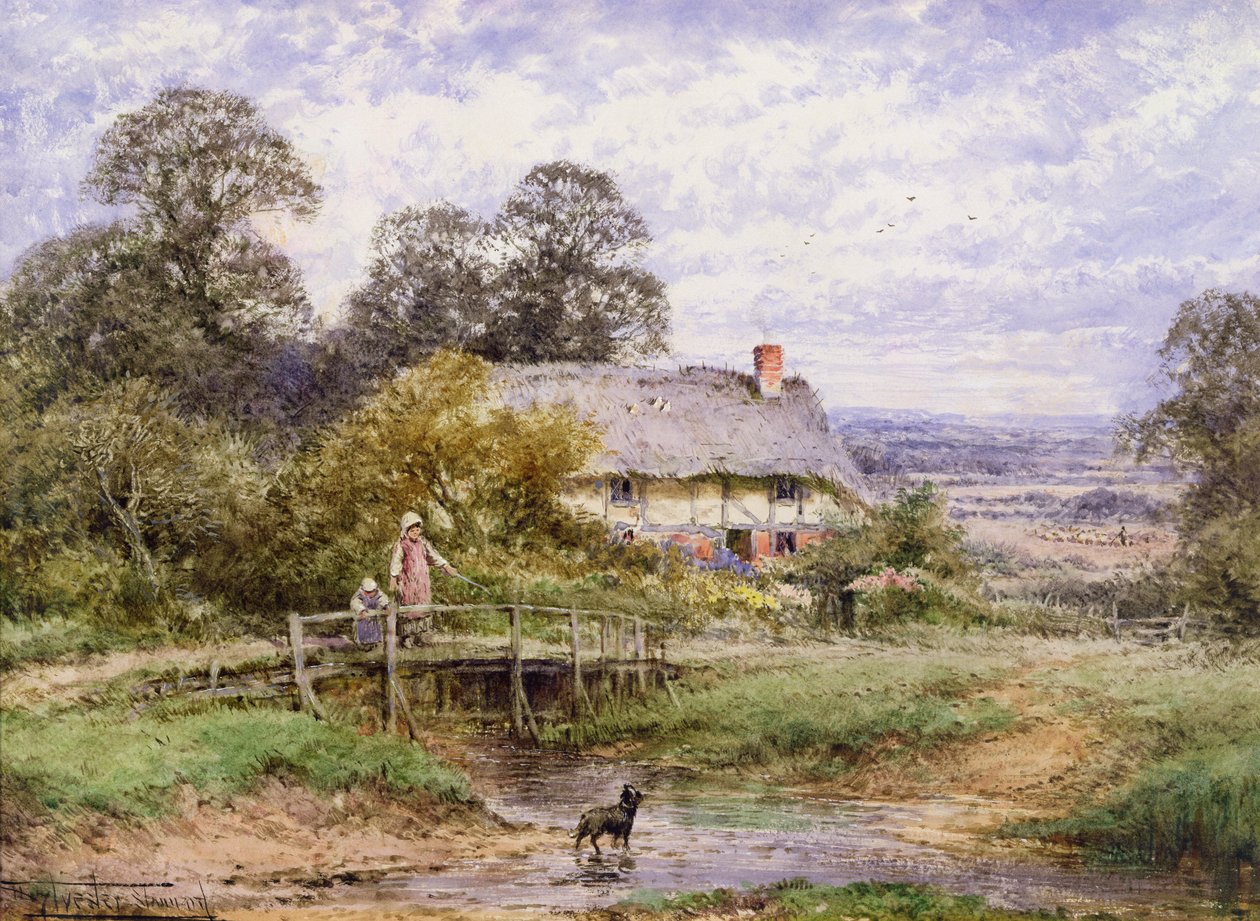 Recuperar (aguarela) de Henry John Sylvester Stannard