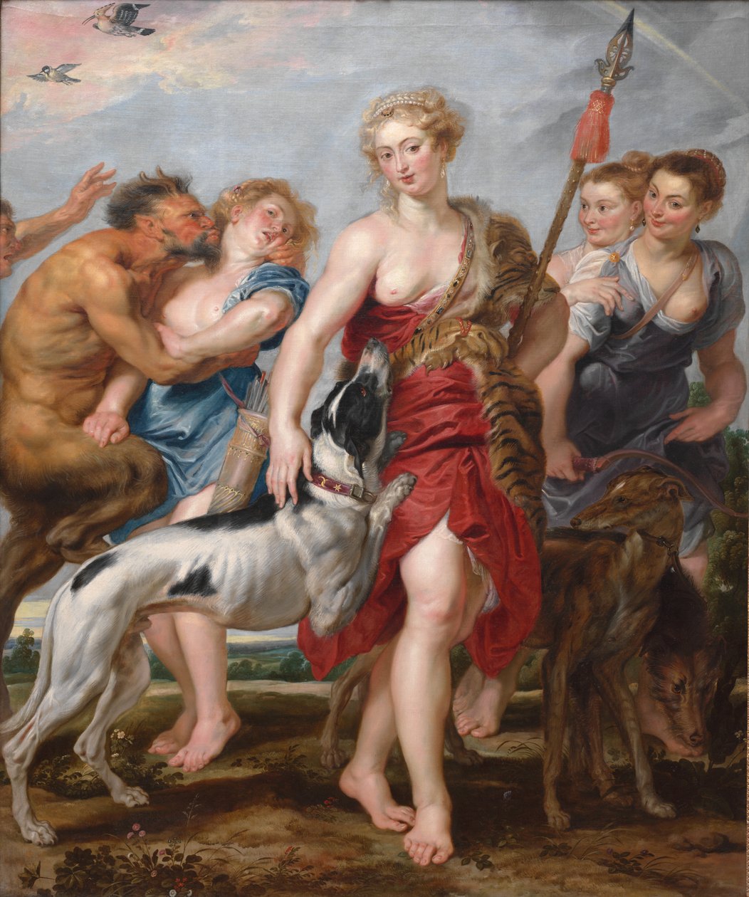 Diana e suas ninfas partindo para a caça de Henry Joseph Redouté