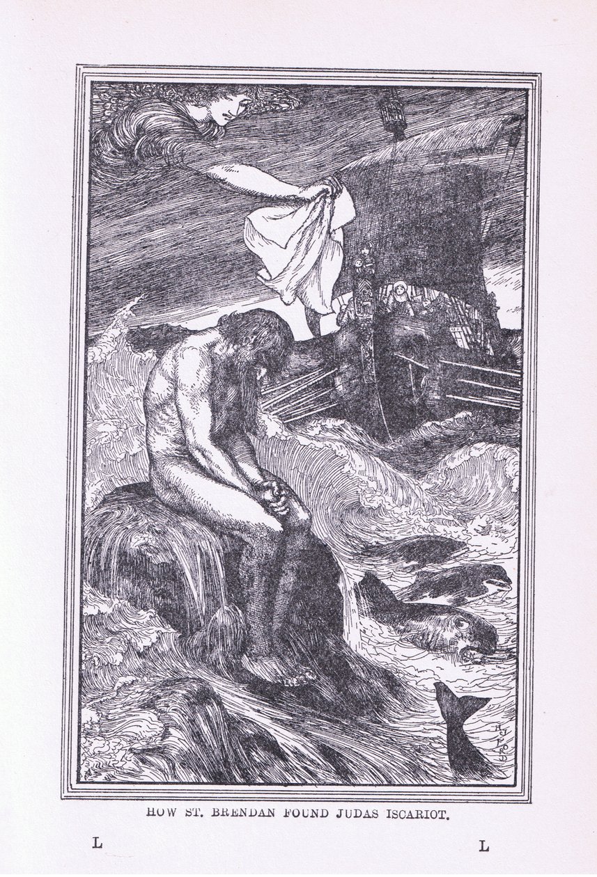 Como São Brendan encontrou Judas Iscariotes, 1912 de Henry Justice Ford