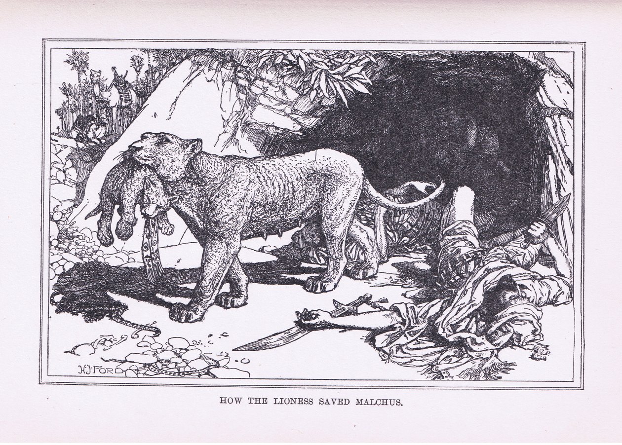 Como a leoa salvou Malcus, 1912 de Henry Justice Ford