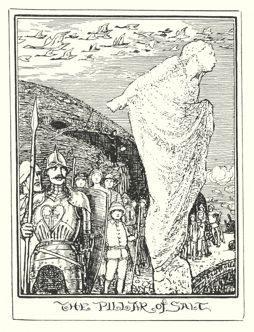 Ilustração para O Progresso do Peregrino de John Bunyan (litografia) de Henry Justice Ford