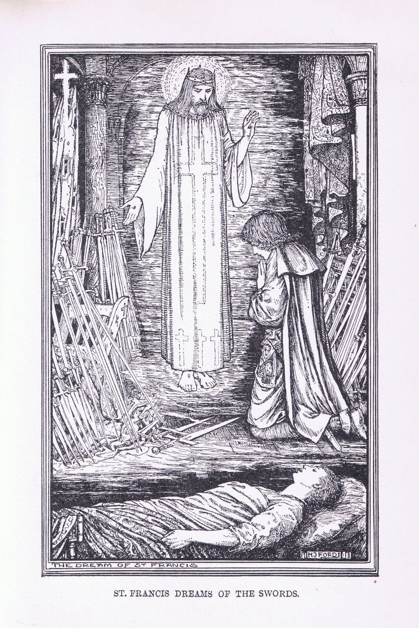 São Francisco sonha com as espadas, 1912 de Henry Justice Ford
