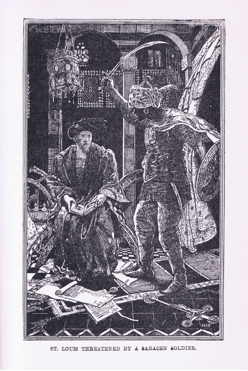 St Louis ameaçado pelo soldado saracen, 1912 de Henry Justice Ford