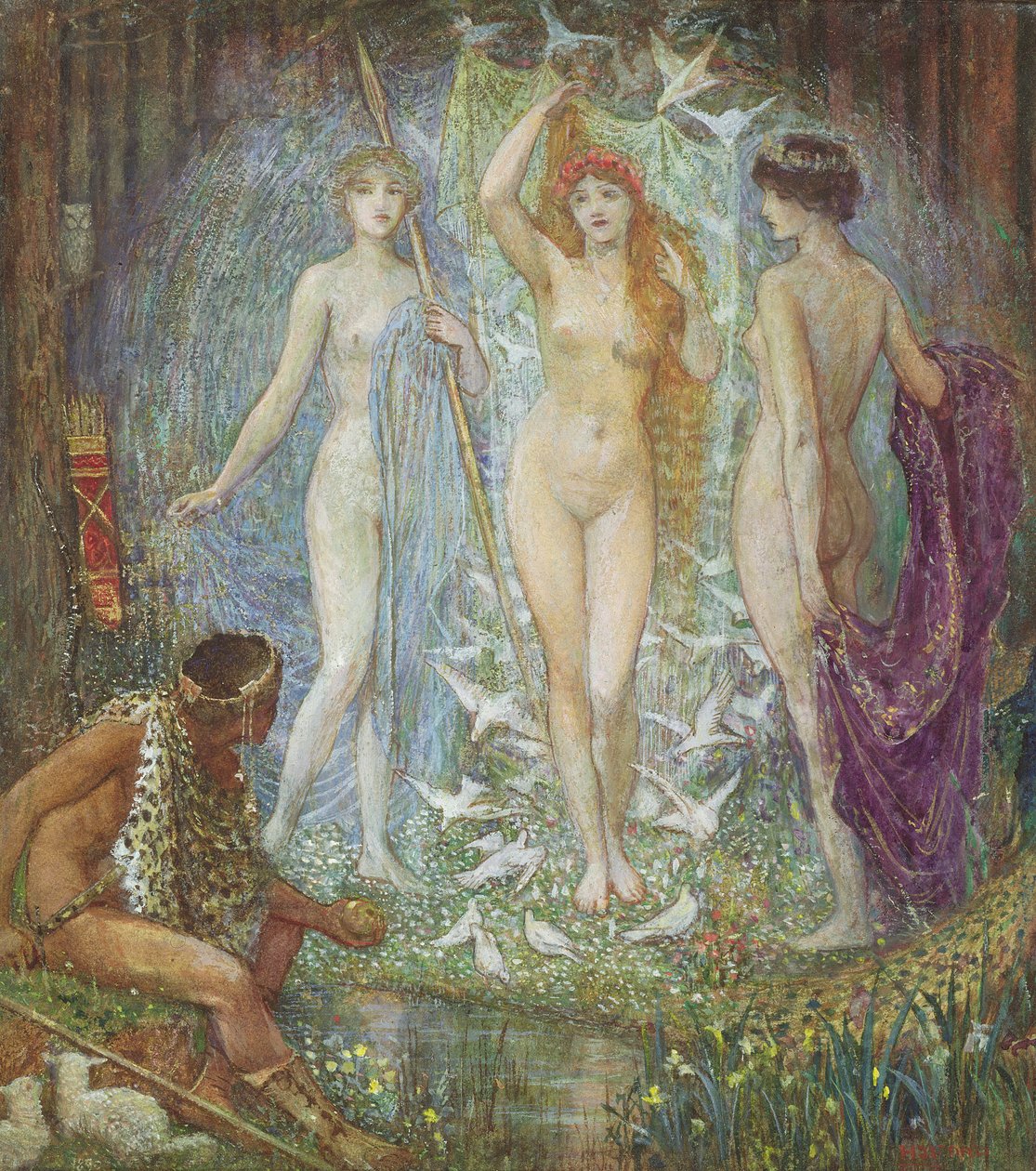 O julgamento de Paris, 1890 de Henry Justice Ford