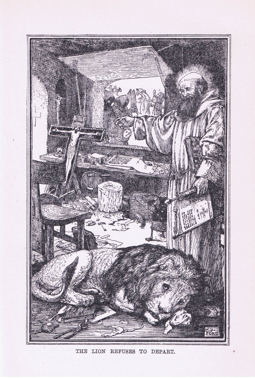 O leão se recusa a partir, 1912 de Henry Justice Ford