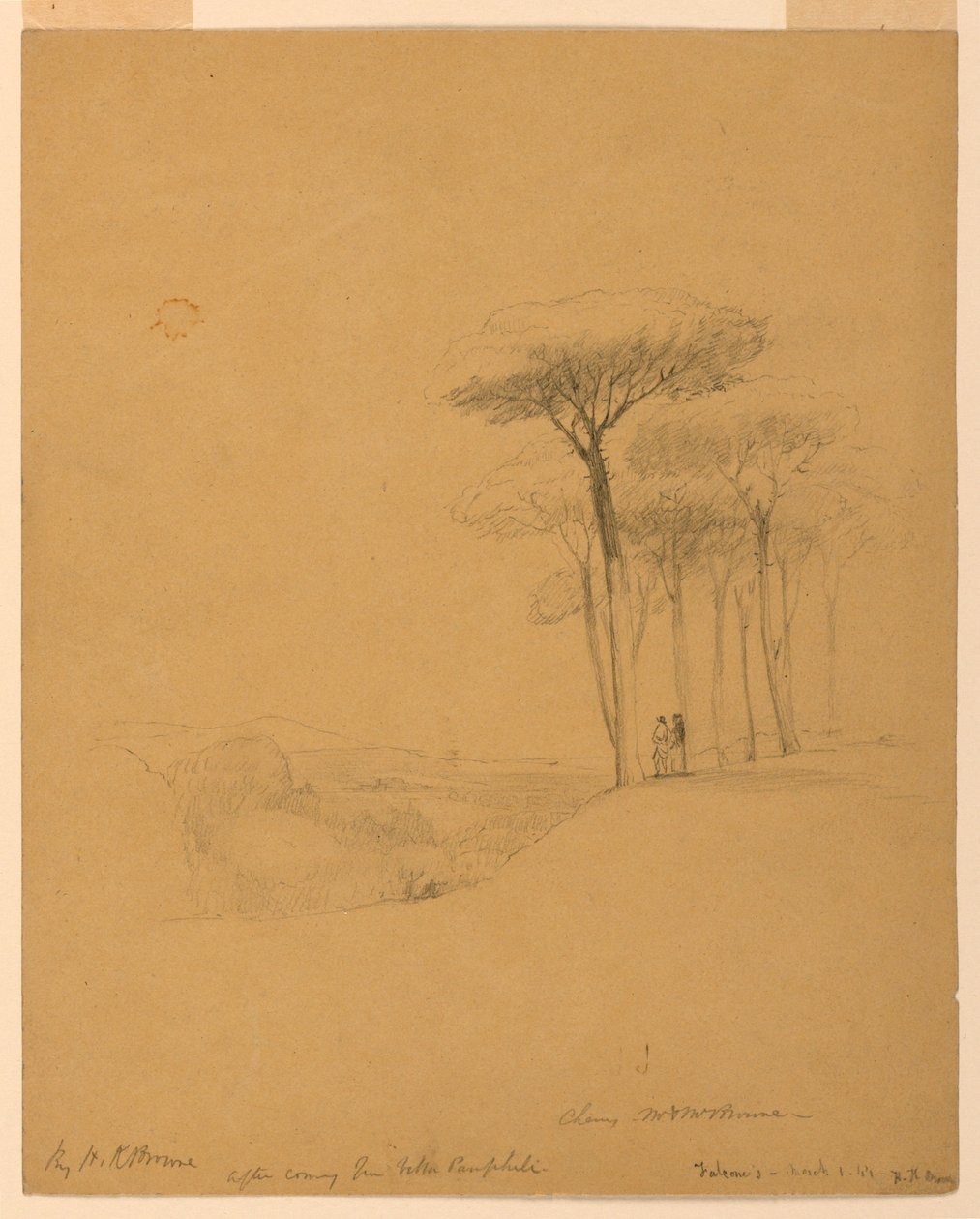 Depois de vir de Villa Pamphili de Henry Kirke Brown