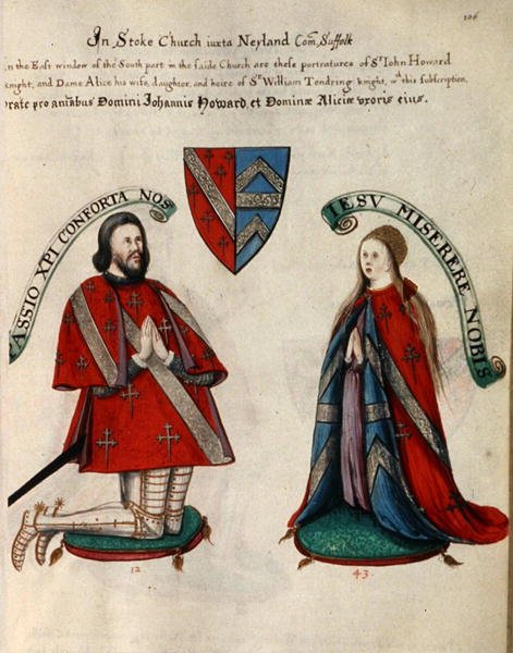 Sir John Howard III e a sua segunda esposa Alice Tendring de Henry Lilly
