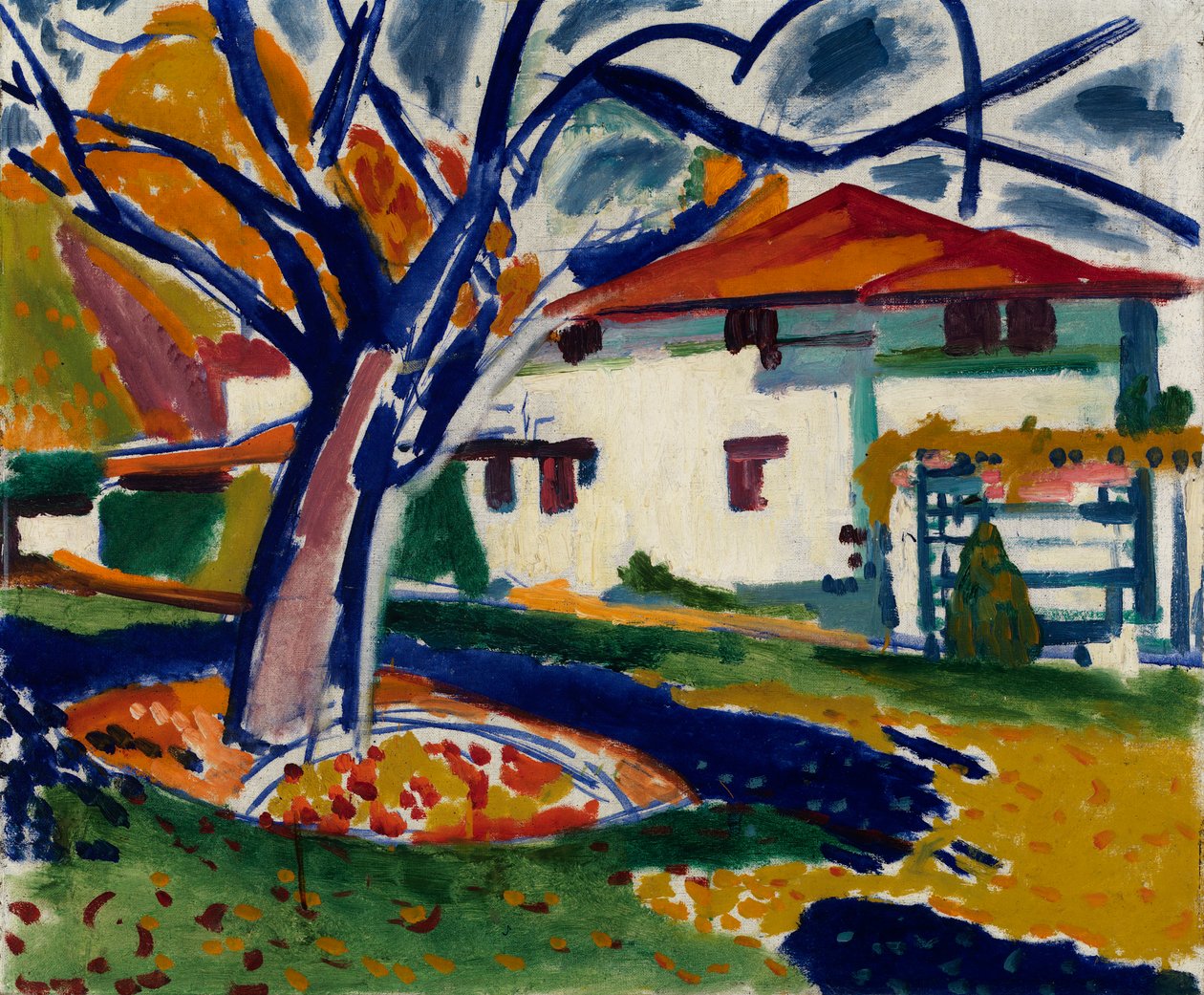 Árvores Azuis, 1915-1916. de Henry Lyman Saÿen