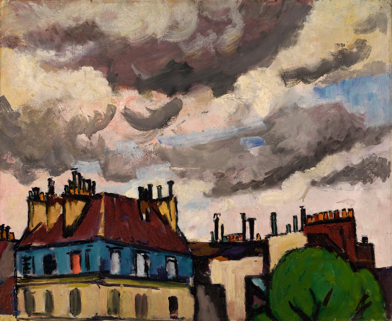 Telhados e Nuvens, Paris, 1910-1912. de Henry Lyman Saÿen