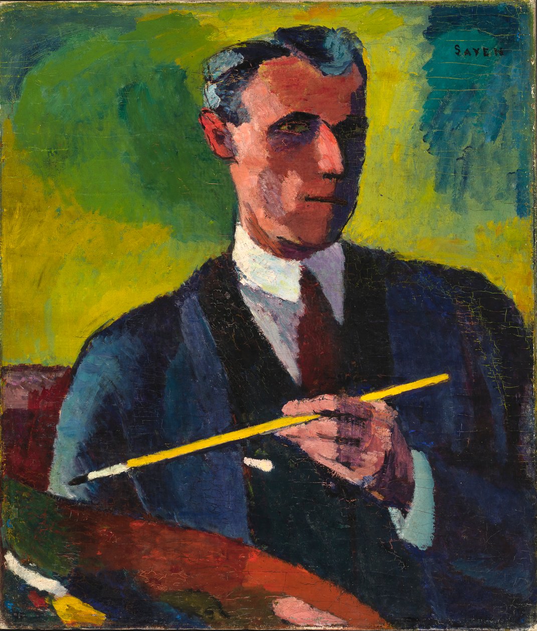 Auto-retrato, 1910-1913. de Henry Lyman Saÿen