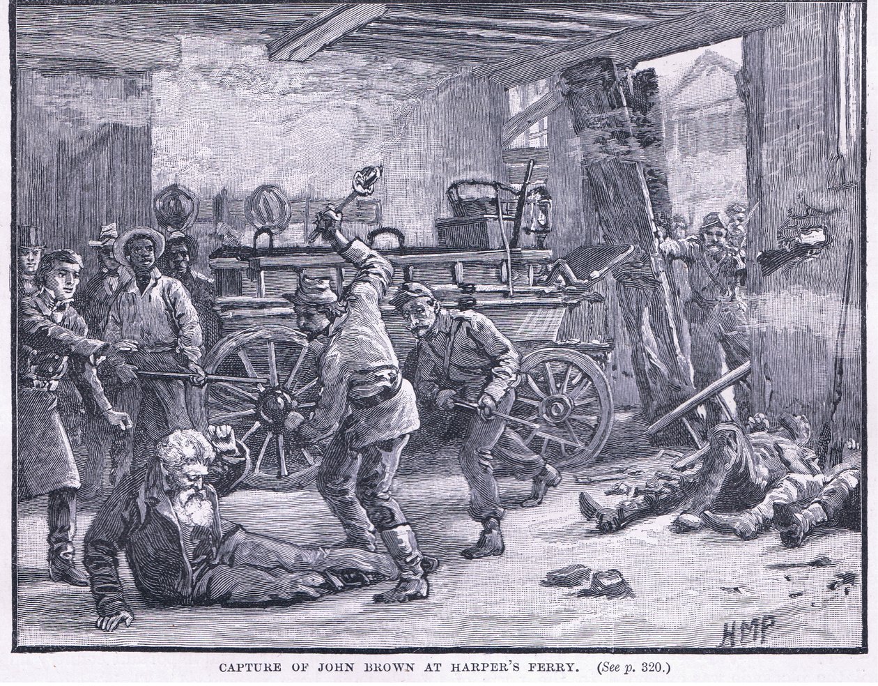 Captura de John Brown em Harper&39;s Ferry 1861 AD de Henry Marriott Paget