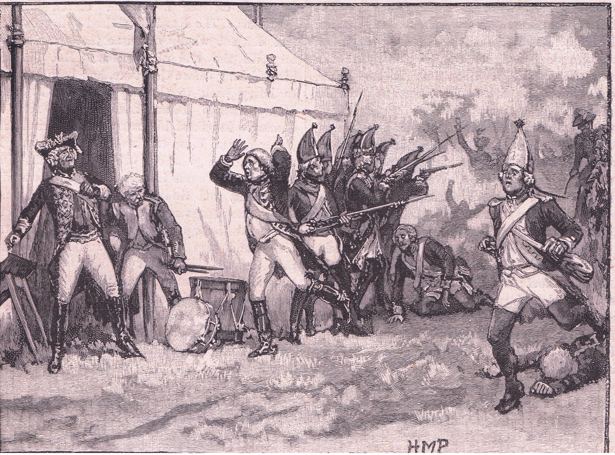 Surpresa para Frederico em Hochkirch AD 1758 de Henry Marriott Paget