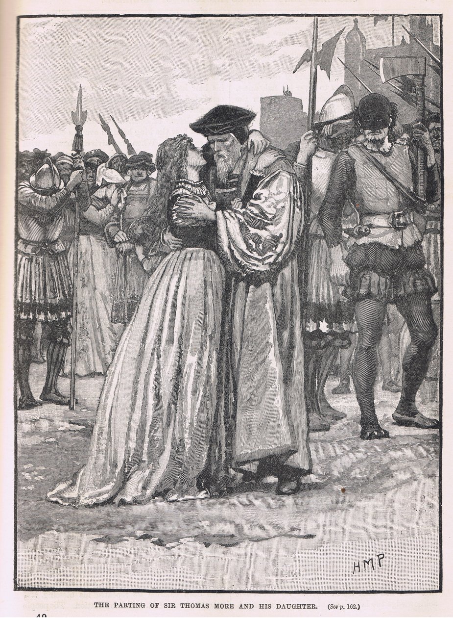 A despedida de Sir Thomas More e sua filha 1534 de Henry Marriott Paget