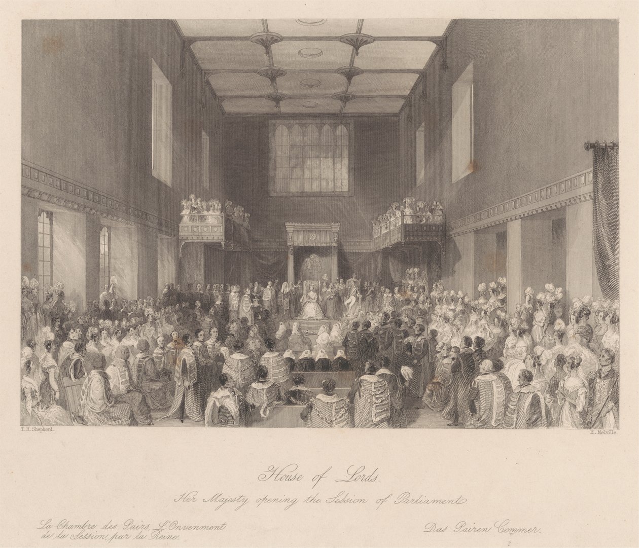 Sua Majestade abre a Sessão do Parlamento de Henry Melville