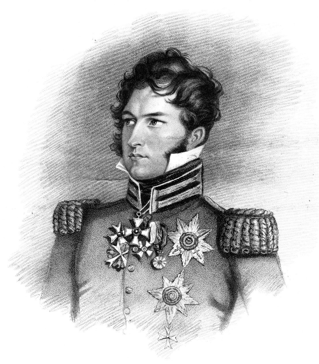 Príncipe Leopoldo George Christian Frederick de Saxe-Coburg-Saalfeld, 1816. de Henry Meyer