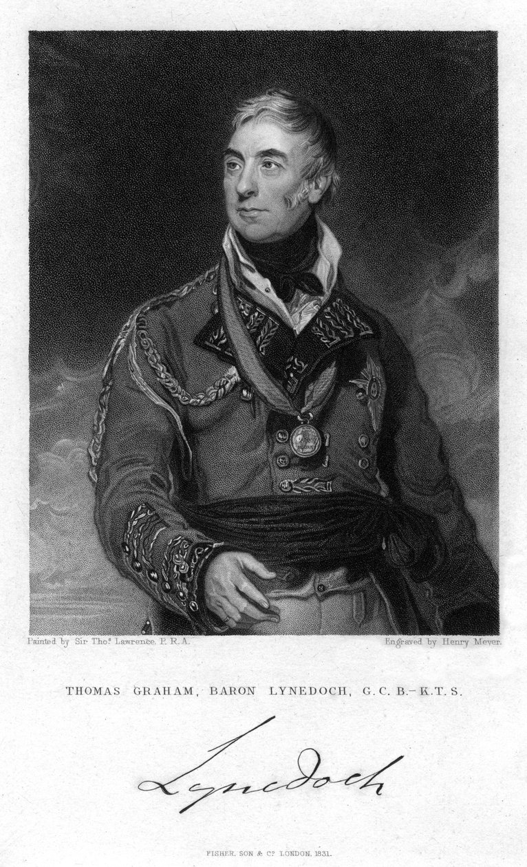 Thomas Graham, 1º Barão Lynedoch, político e soldado escocês, 1831 de Henry Meyer
