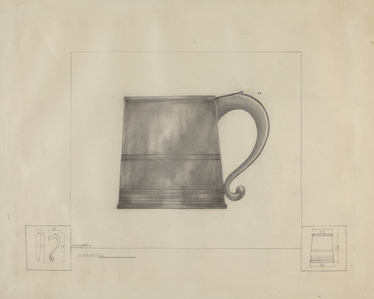 Caneca de estanho de Henry Meyers