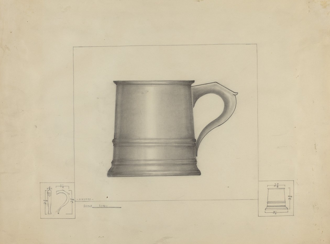 Caneca de estanho de Henry Meyers