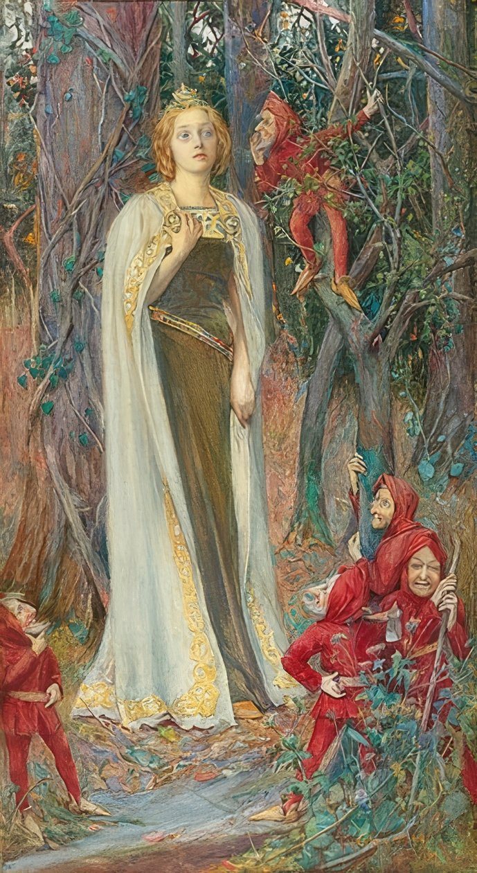 Era uma vez (Branca de Neve). - Era Uma Vez (Branca de Neve) de Henry Meynell Rheam