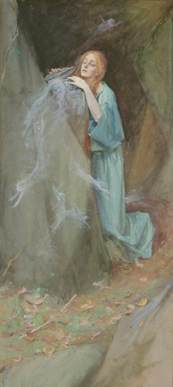 Estudo para Pandora, 1902 de Henry Meynell Rheam