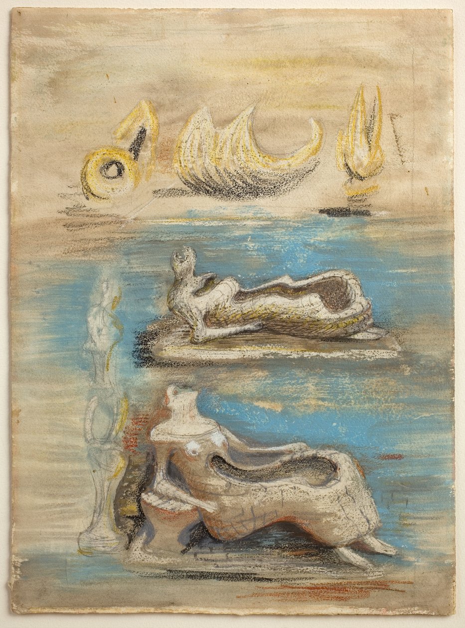 Uma terra: as suas linhas seguem a vida até à pedra de Henry Moore