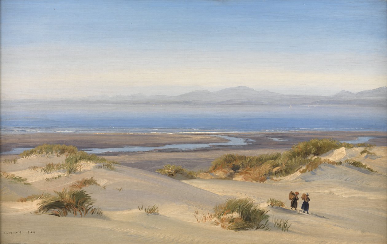 Praia de Harlech, 1869 de Henry Moore