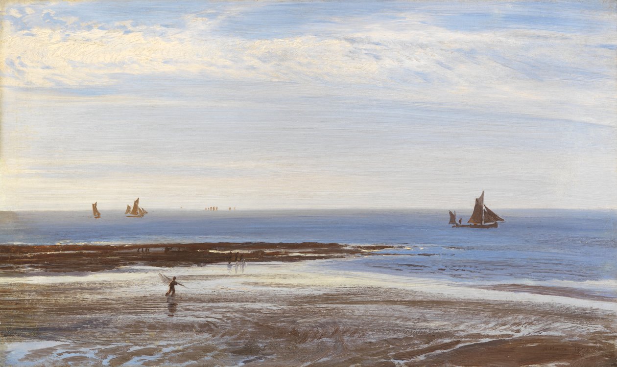 Perto de Margate - Evening, 1870 de Henry Moore