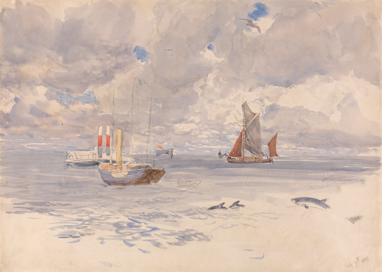 Porpoises, 7 de Julho de 1883 de Henry Moore