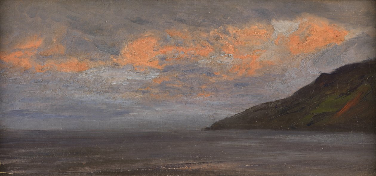 Pôr do sol na costa de Henry Moore