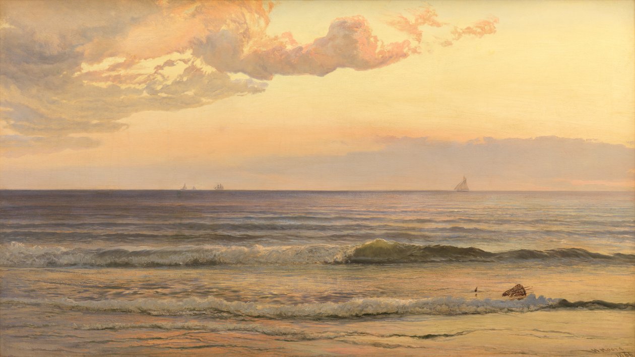 The Pilot Cutter, 1866 de Henry Moore