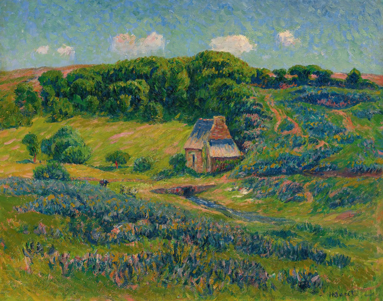 Fazenda na zona rural bretã. de Henry Moret