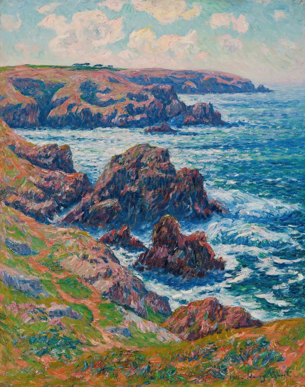 A terra de Cléden, Point de Raz, Finistère, 1911. de Henry Moret
