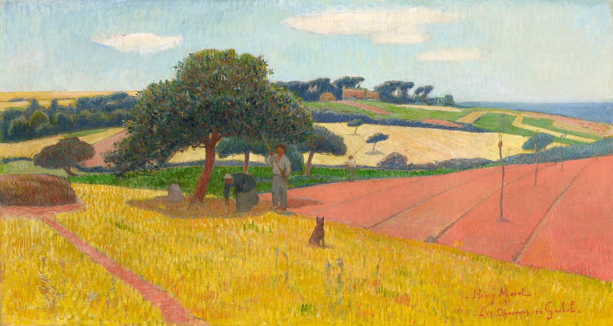 Les Chaumes en Guidel, 1891. de Henry Moret