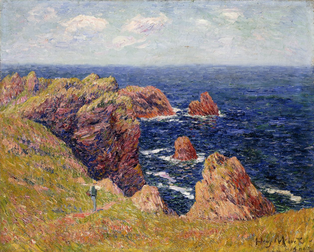 A costa da Bretanha; La Cote Bretonne, c.1895 de Henry Moret