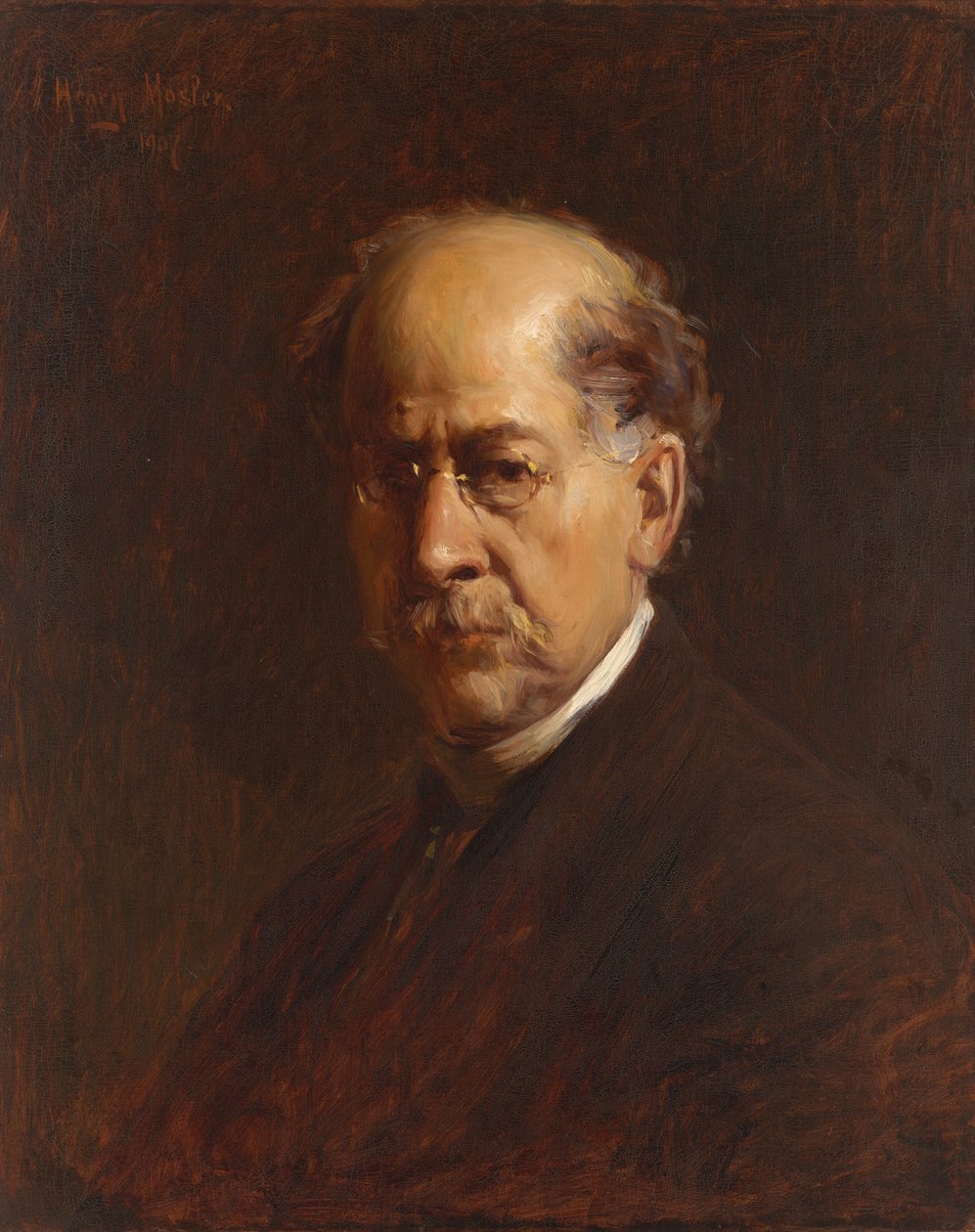 Auto-retrato de Henry Mosler, 1907. de Henry Mosler