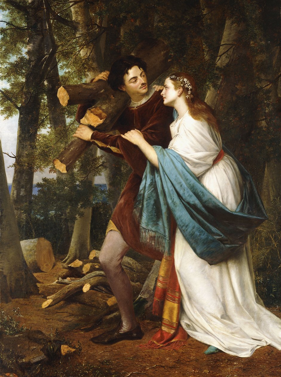 Amantes da floresta, de Henry Nelson ONeil