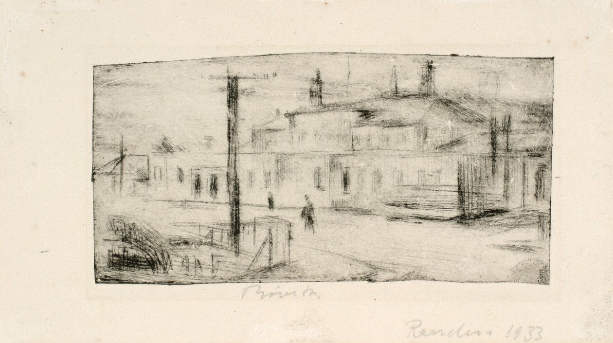 A estação ferroviária em Randers de Henry Nielsen