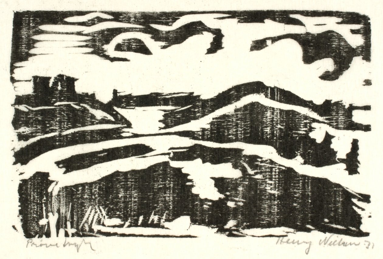 paisagem com colinas de Henry Nielsen