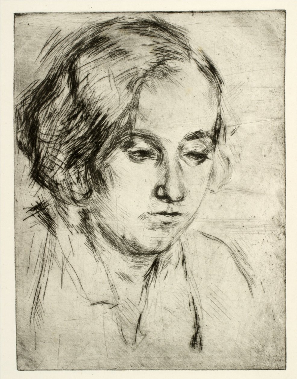 Retrato da irmã do artista Ella Wahlgreen Nielsen de Henry Nielsen