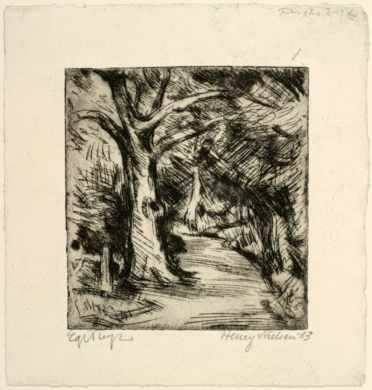 Estrada da floresta. floresta de Rii de Henry Nielsen