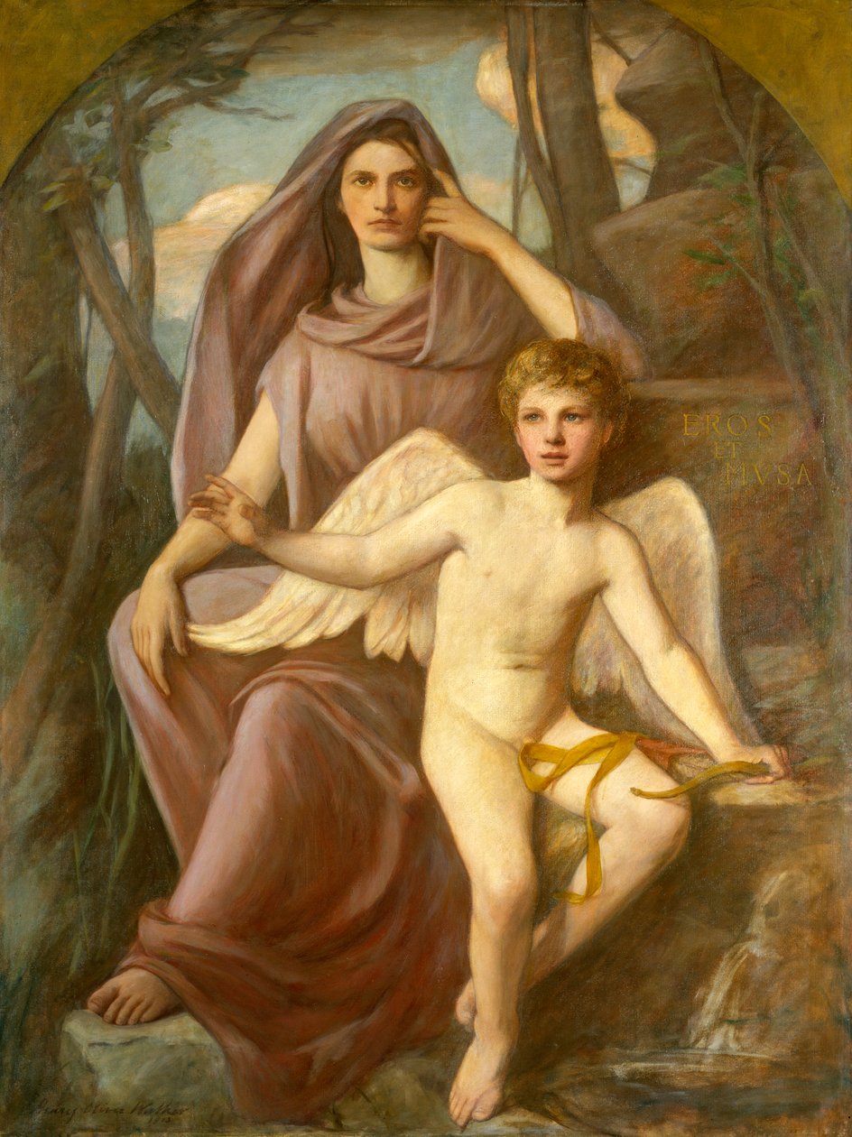 Eros e Musa, 1903. de Henry Oliver Walker